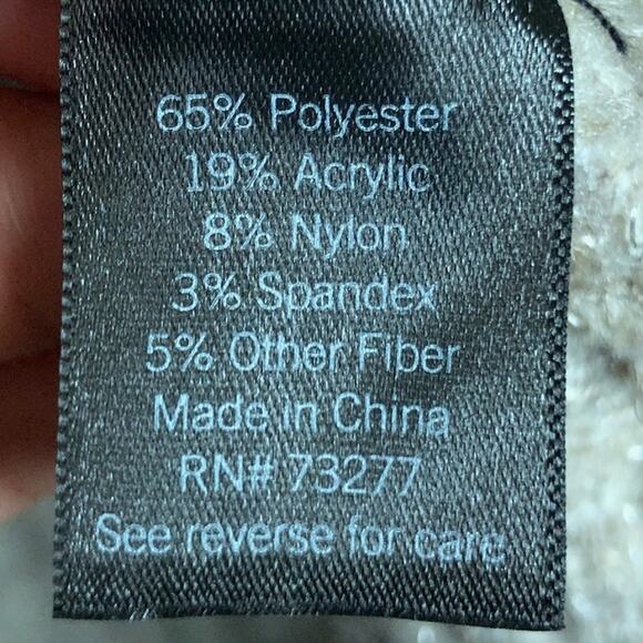 Vera Wang Womens Sweater Brown Cable Knit Mock Neck Pullover Soft Stretch M - Picture 7 of 12